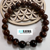 Bracelet Obsidienne accajou