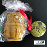 Bougie artisanale + pierre naturelle (11)